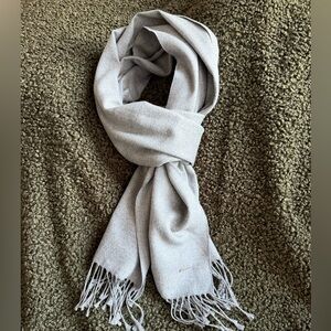 Dior Homme Grey Woven Silk Scarf